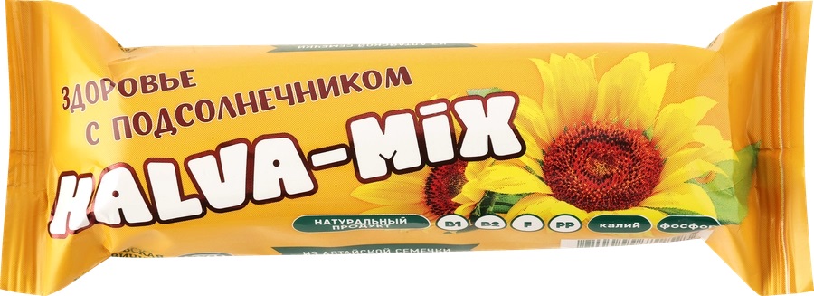 

Батончик халвичный БХФ Halva-Mix с ядром подсолнечника в глазури, 60г