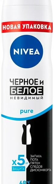 Антиперспирант NIVEA Черное и Белое Невидимый Pure 150мл