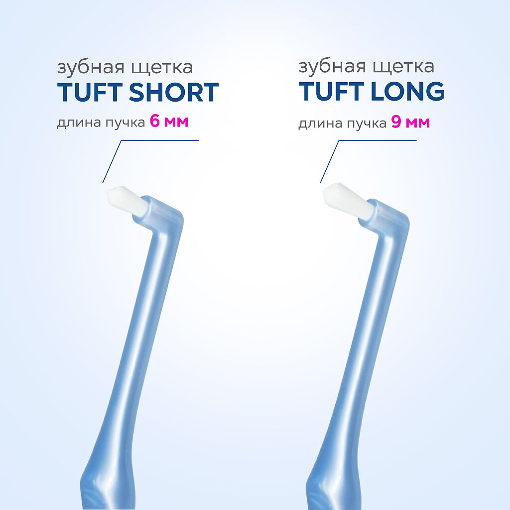 

Зубная щетка Curasept Specialist Mono Tuft Short 6 мм монопучковая мягкая