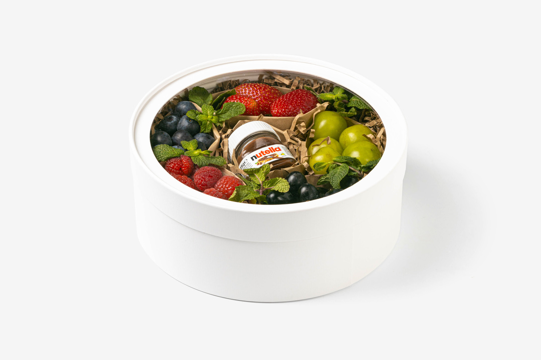 

Подарочный набор Фруткорт Ягодный щедрый с нутеллой 490 г