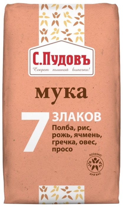 

Мука С.Пудовъ 7 Злаков, 500 г