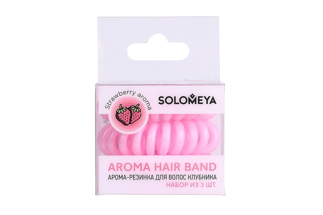 

Резинка-арома для волос Solomeya Клубника 3 шт