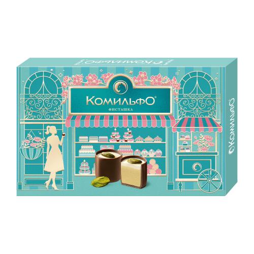 

Конфеты Комильфо Фисташка шоколадные с двухслойной начинкой 116 г