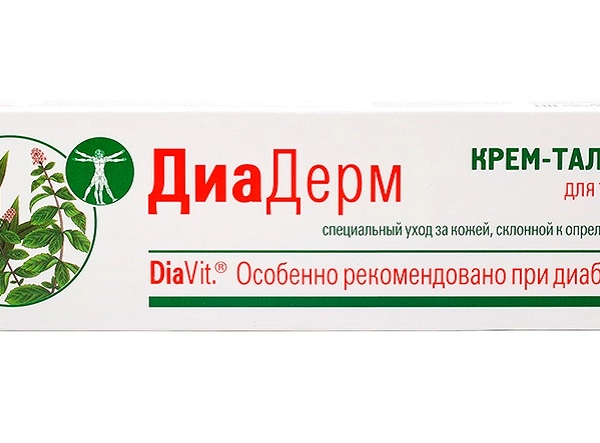 Крем-тальк для тела DiaVit ДиаДерм для кожи склонной к опрелостям 75 мл