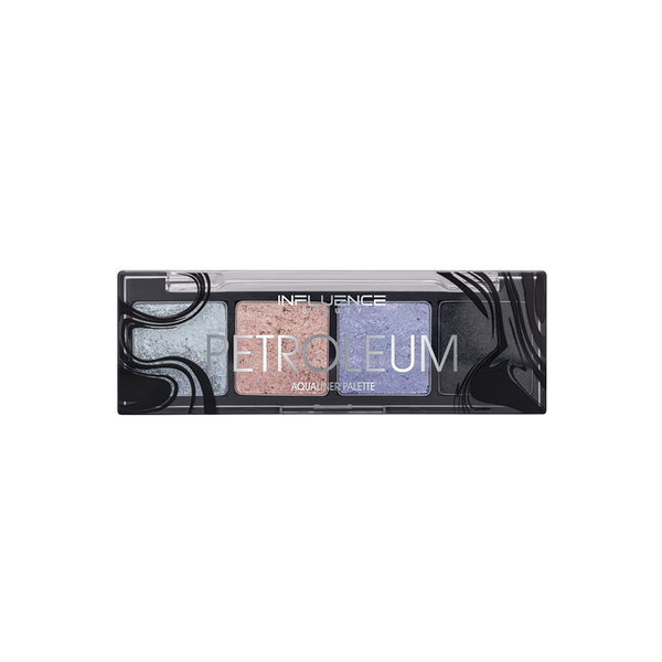 Палетка акваподводок для век Influence Beauty Petroleum Aqualiner Palette т.01, 3.2 г