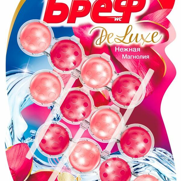 Туалетный блок Bref Deluxe Нежная магнолия 3 шт.