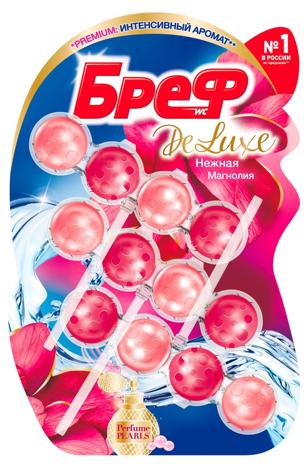 

Туалетный блок Bref Deluxe Нежная магнолия 3 шт.