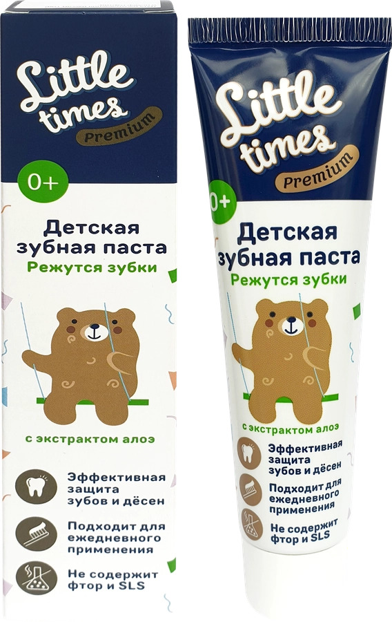 

Зубная паста детская Little Times Режутся зубки фруктовая 0+ 50мл