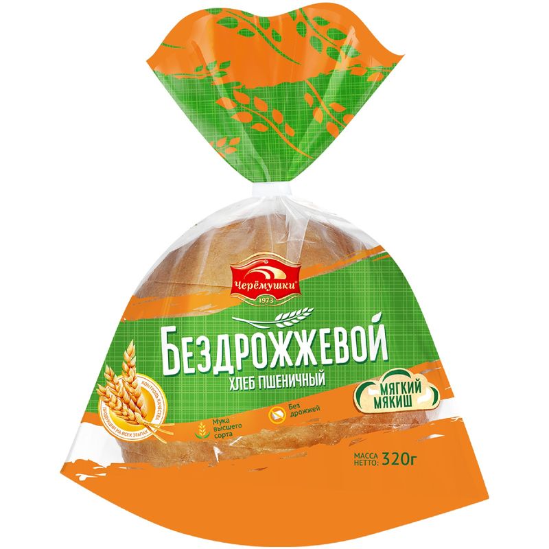 

Хлеб Черёмушки Бездрожжевой в нарезке 320 г