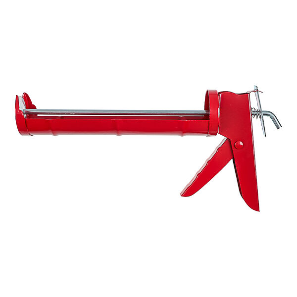 Headman пистолет для герметика с мет. фиксатором 225мм полукорп.