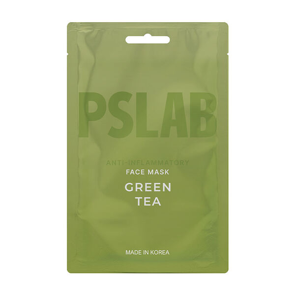 Маска тканевая PSLAB Green Tea противовоспалительная для лица 23 мл