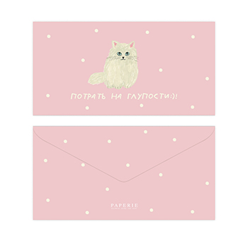 

Конверт для денег Paperie Мяу