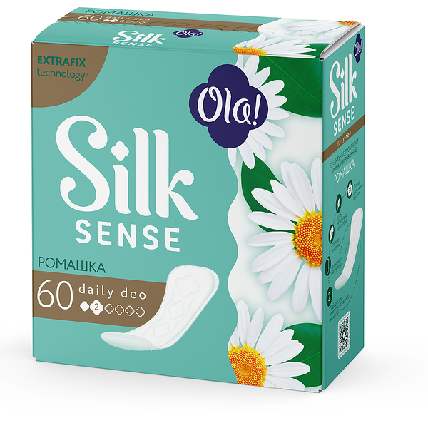 Прокладки ежедневные Ola! Silk Sense Daily Deo Ромашка 60 шт