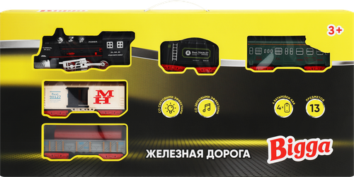 

Набор игровой Bigga Железная дорога со звуковыми и световыми эффектами,13 предм. Арт. CB775902