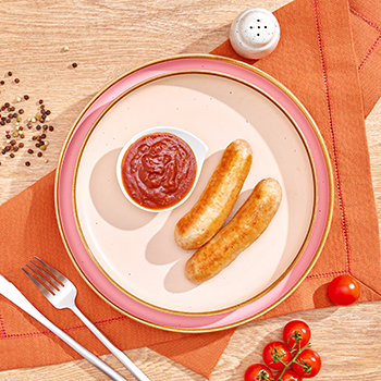 

Колбаски с индейкой с перечным соусом 170 г