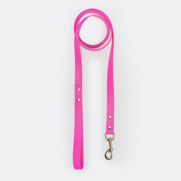 Поводок из биотана для собак, 20 мм, 2 м, розовый