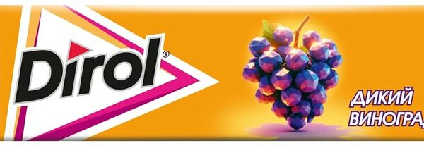 Жевательная резинка Dirol Дикий виноград 13.6 г