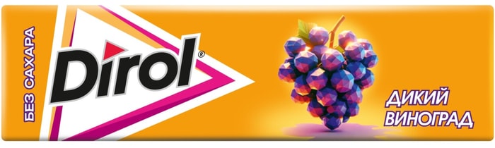 

Жевательная резинка Dirol Дикий виноград 13.6 г