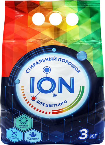 Стиральный порошок Ion для цветного белья 3 кг