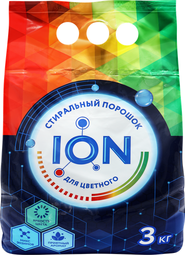 

Стиральный порошок Ion для цветного белья 3 кг