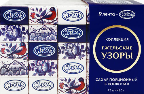 

Сахар порционный ЛЕНТА Русские Узоры, в конвертах, 75х5,6г