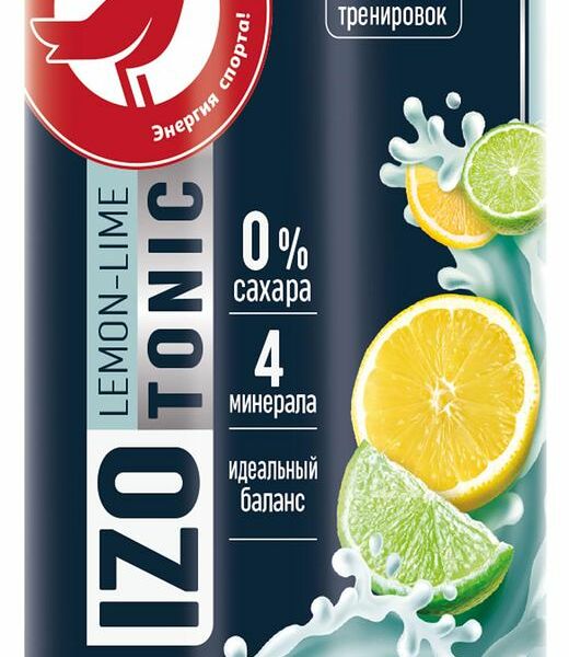 Изотоник АШАН Красная птица со вкусом лимон-лайм