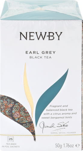 

Чай черный Newby Earl Grey в пакетиках 25 шт