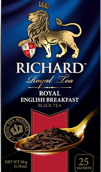 Чай черный Richard Royal English Breakfast в пакетиках 25 шт, 50 г