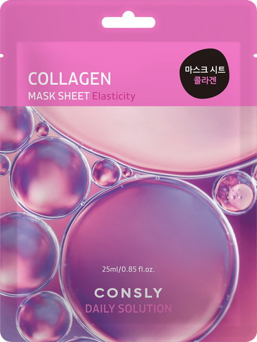 

Маска тканевая для лица Consly Daily solution с гидролизованным морским коллагеном 25 мл