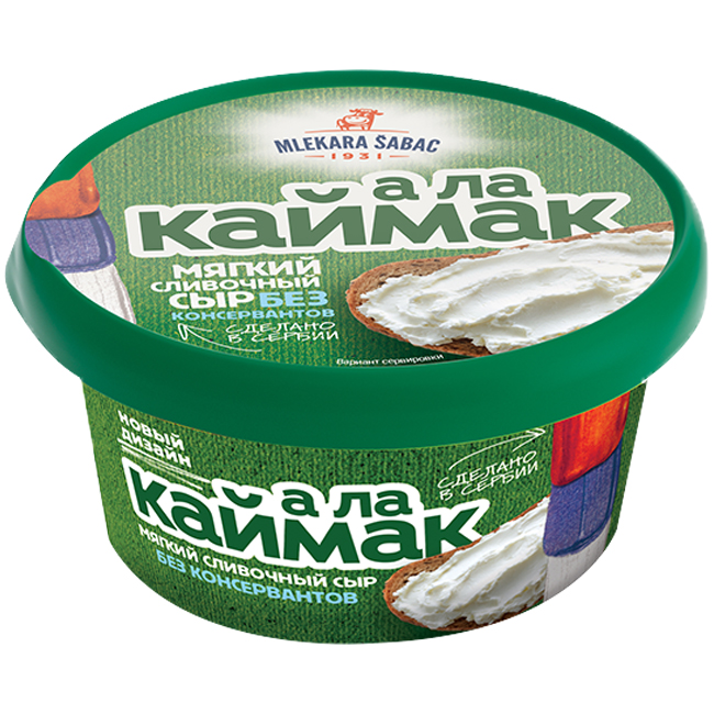

Сыр мягкий Mlekara Sabac А ла Каймак 150 г