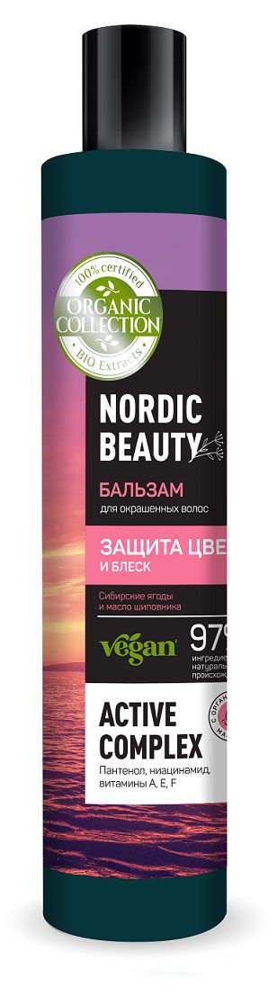 

Бальзам для окрашенных волос Organic Collection Защита цвета и блеск, 400 мл