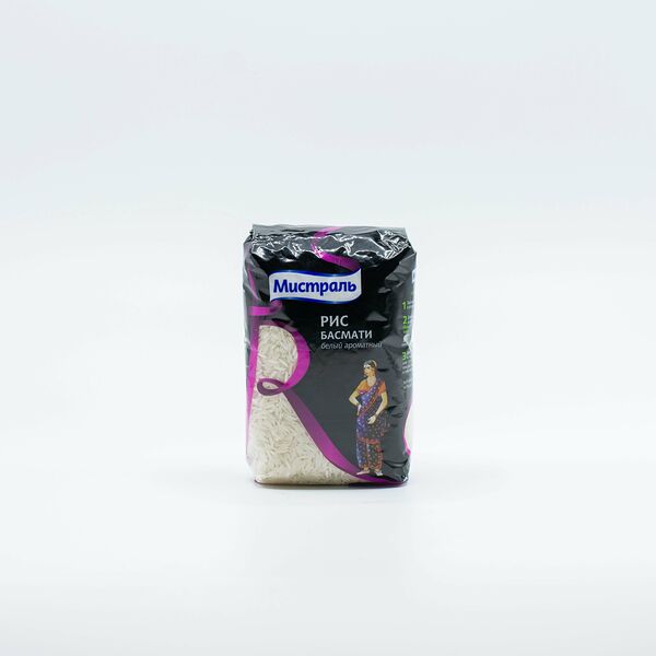 Крупа рис элитный Мистраль Басмати вес 0,5кг