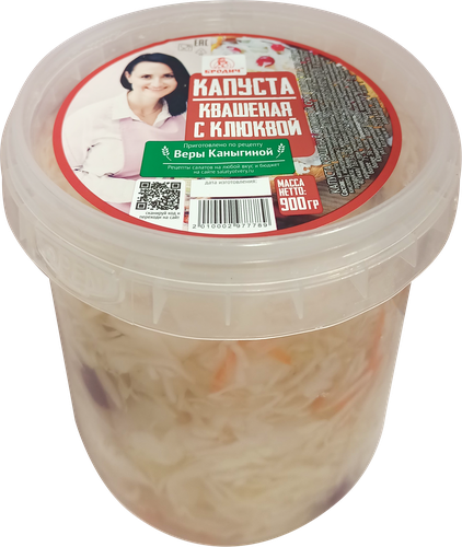 

Капуста квашеная Бродич с клюквой 900 г