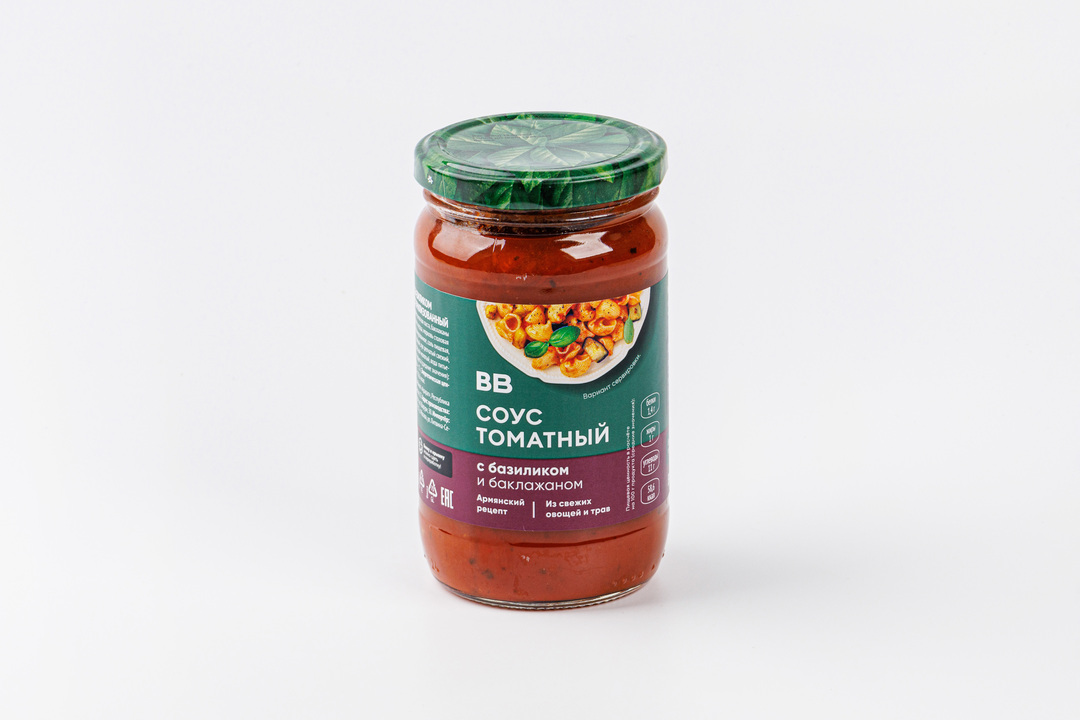 

Соус томатный ВкусВилл с базиликом и баклажаном 380 г