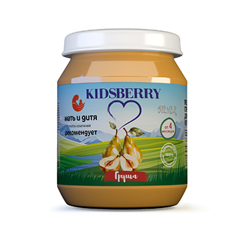 

Пюре Kidsberry груша без сахара с 4 месяцев 100 г