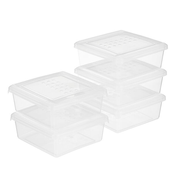 Набор контейнеров для заморозки 0,5л 5шт, пластик