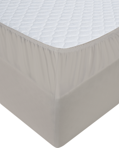 

Простыня на резинке Homeclub 160 х 200 см бежевая поплин арт. HCP/SE1620/Д2