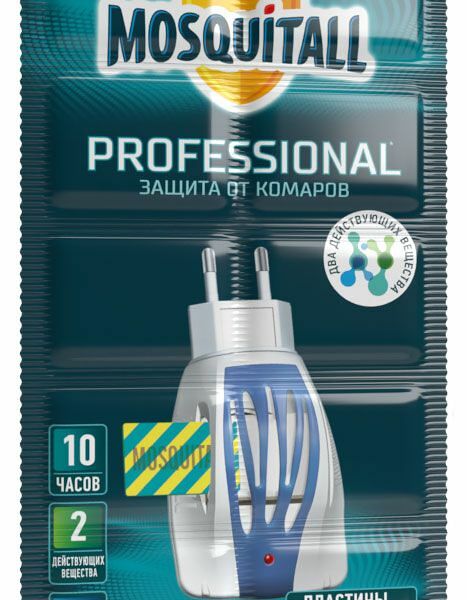 Пластины от комаров Mosquitall Профессиональная защита 10 шт.