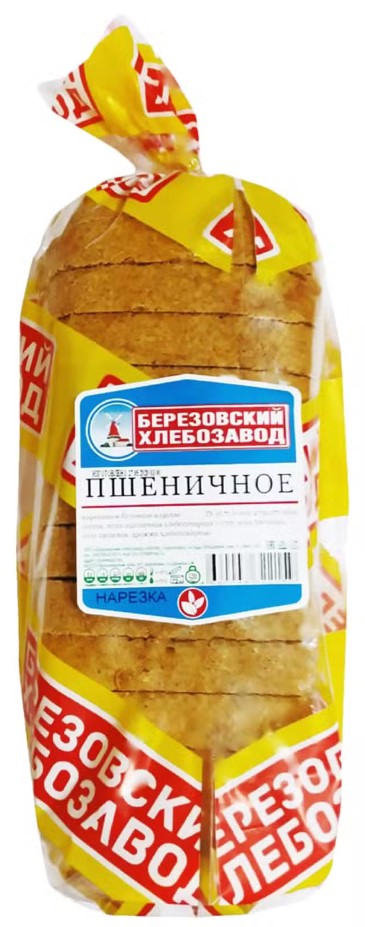 

Изделие пшеничное Березовский Хлебозавод в нарезке, 500 г