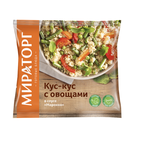 Смесь овощная Мираторг Кус-кус с овощами в соусе Марокко замороженная 400 г