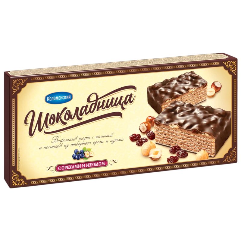 

Торт вафельный Шоколадница Трюфель с тёмным шоколадом 250 г