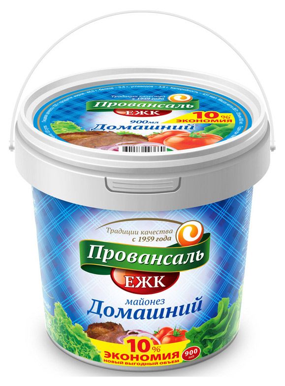 

Соус майонезный ЕЖК Домашний провансаль 46%, 900 мл