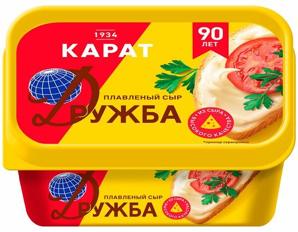 Сыр плавленый Карат Дружба 45% БЗМЖ, 400 г