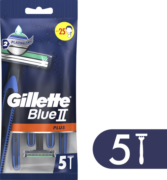 

Станки одноразовые для бритья Gillette Blue II Plus 5 шт