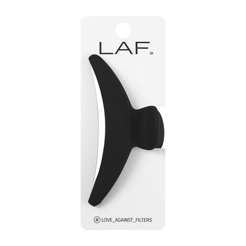 Краб для волос Laf средний черный глянцевый