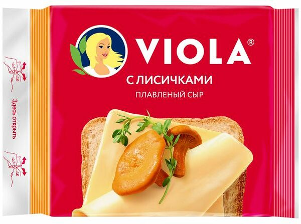 Сыр плавленый Viola с лисичками 45% 140 г