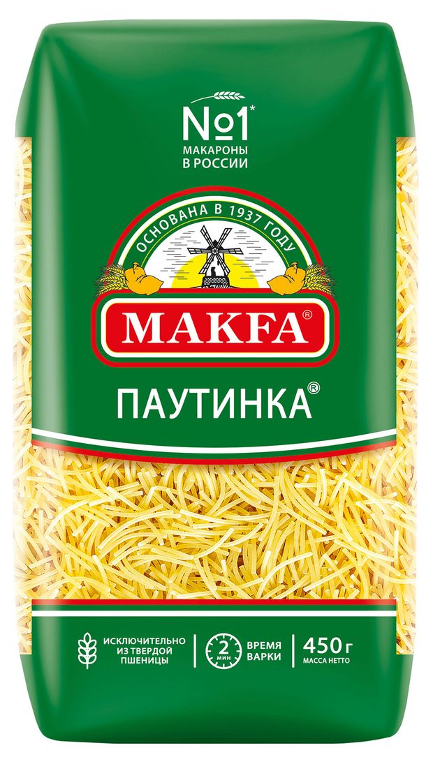 

Макаронные изделия Makfa Паутинка 450 г