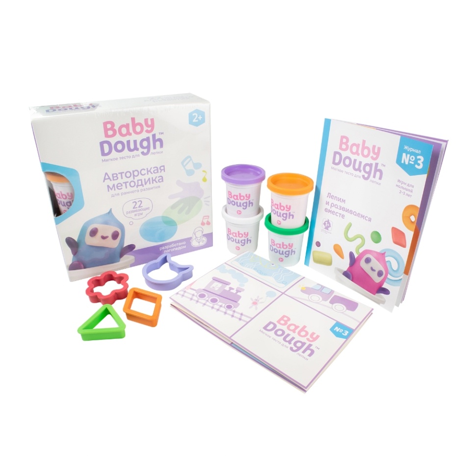 

Игровой набор BabyDough тесто для лепки цвет голубой 2+