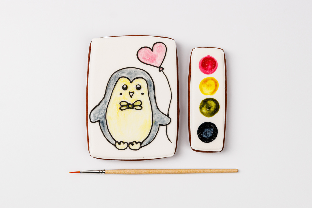 

Набор из пряников ВкусВилл для раскрашивания Вкусная Акварель дизайн рисунка в ассортименте 130 г