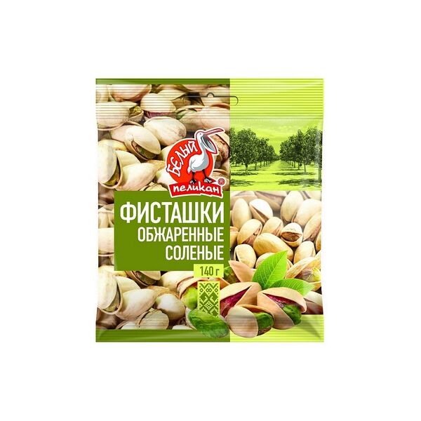 Фисташки обжаренные Белый Пеликан солен 140г